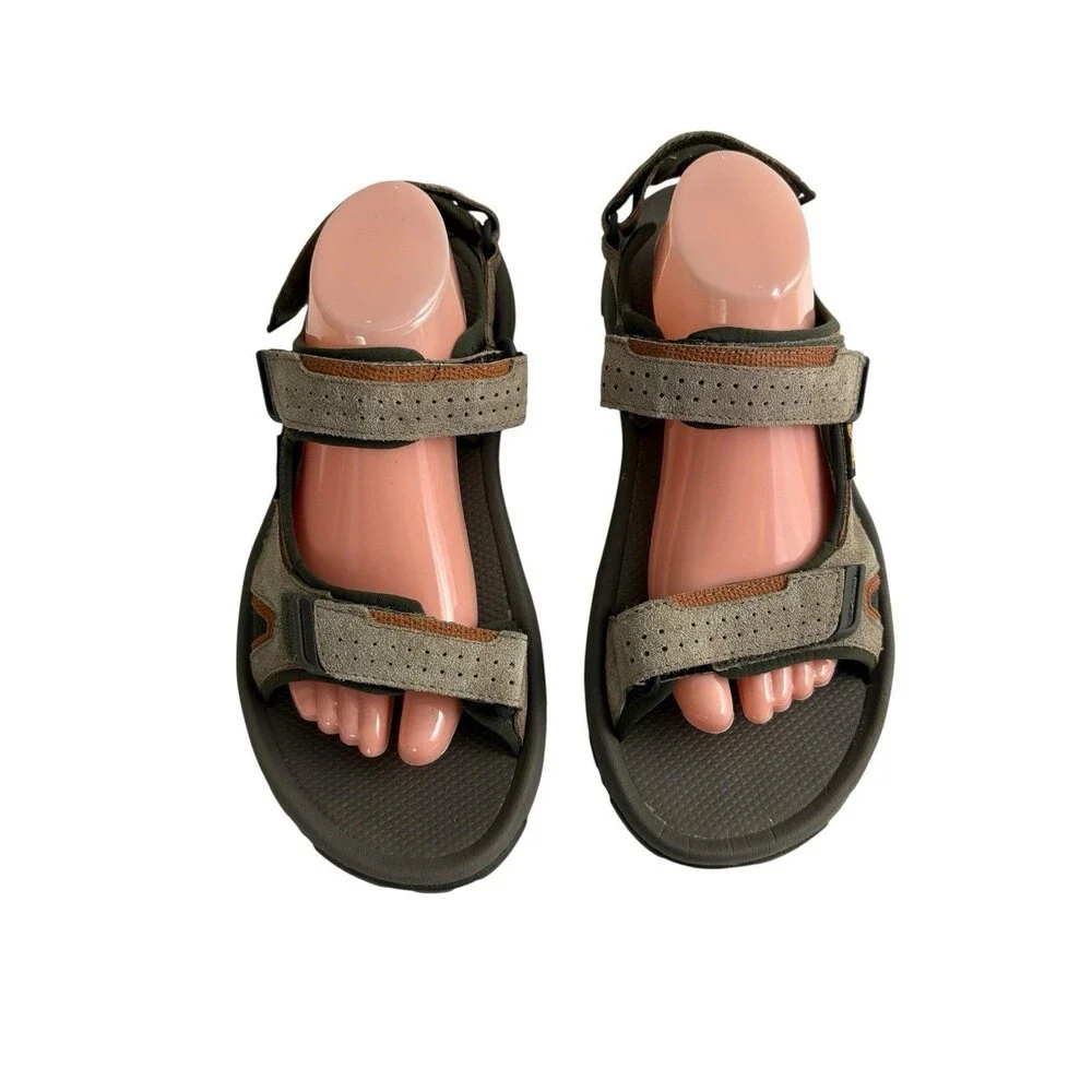 Teva Men's Katavi 2 Sport Hiking Sandals Size 10 US 1019192 Brown Hook & Loop